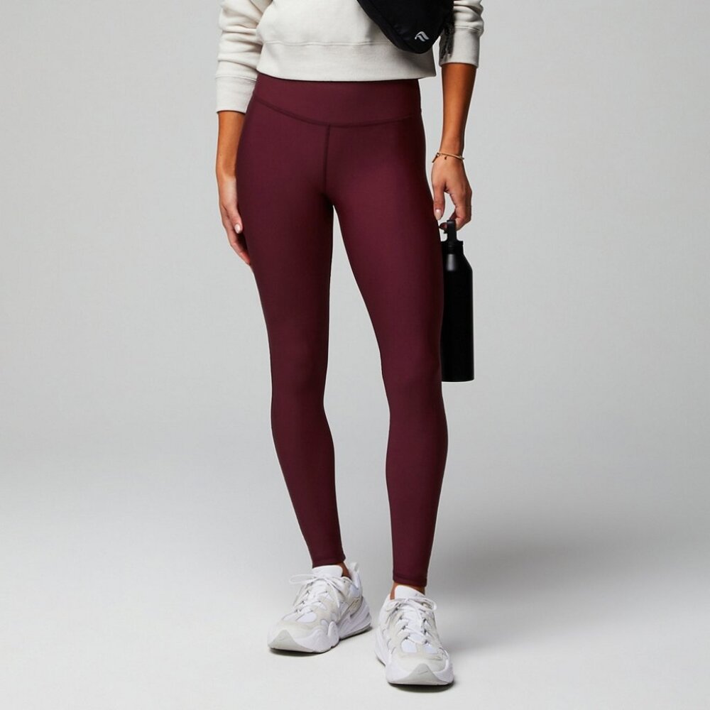 FABLETICS HIGH WAIST COLD WEATHER LEGGING BURGUNDY NWT XXL